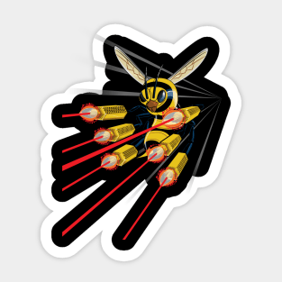 Killer Bee with Laser Legs Sticker